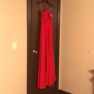 Express beautiful red night dress